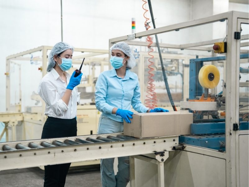 Production facility cleaning